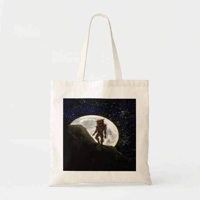 Halloween Werewolf Tote Bag (Front)