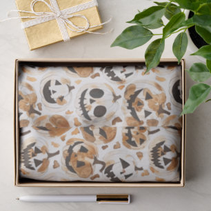 Halloween Western Cowboy Cowgirl Pumpkins Tissue Paper