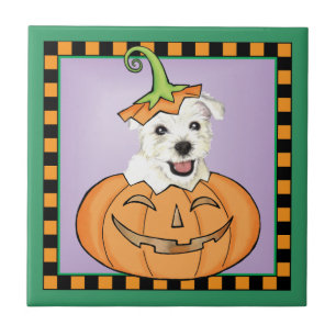 Halloween Westie Tile