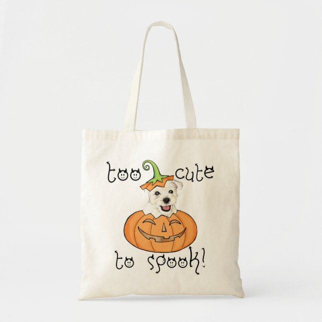 Halloween Westie Tote Bag (Front)