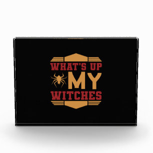 Halloween What Up My Witches Photo Block