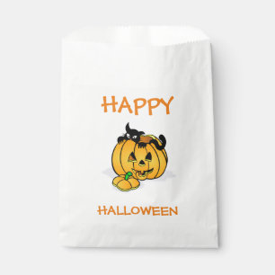 Halloween White Favour Bags/Pumpkin Bag