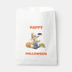 Halloween White Favour Bags/Scarecrow Boy Bag