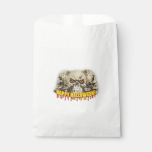 Halloween White Favour Bags/Skulls Bag