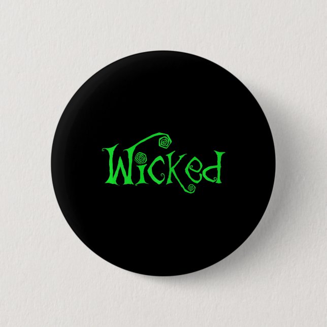 Halloween Wicked Witch  Fun Costume Outfit Gift  2 Inch Round Button (Front)