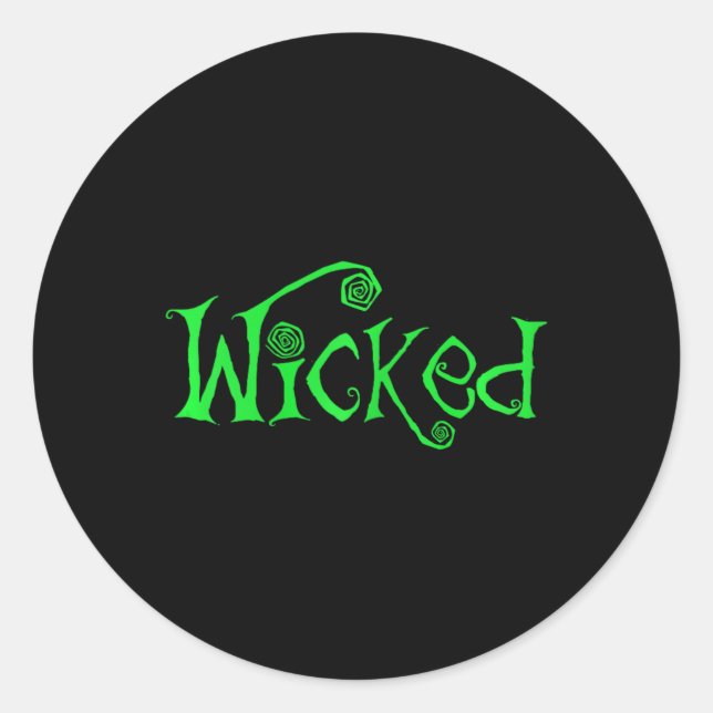 Halloween Wicked Witch  Fun Costume Outfit Gift  Classic Round Sticker (Front)