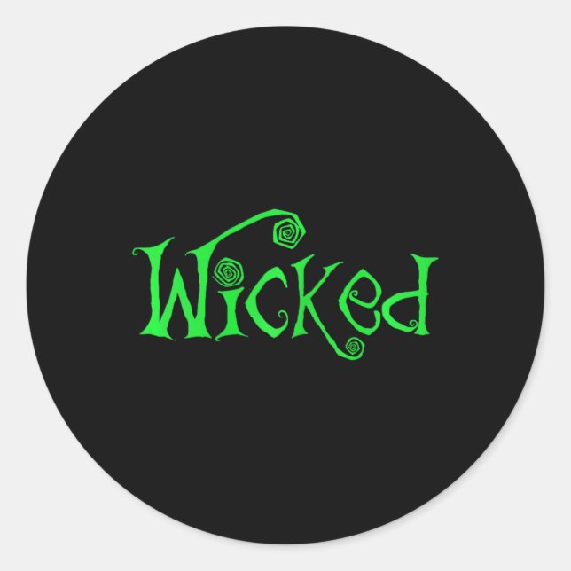 Halloween Wicked Witch Fun Costume Outfit Gift  Classic Round Sticker (Front)