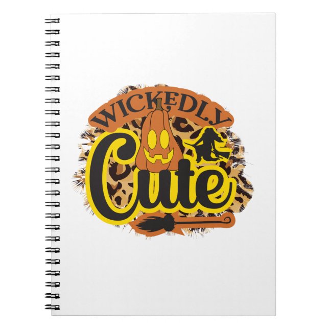 Halloween Wickedly Cute Notebook (Front)