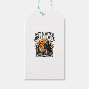 Halloween Wife Shirt Vintage Haunted House Design Gift Tags