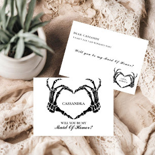 Halloween  Will You Be My Bridesmaid Proposal Card