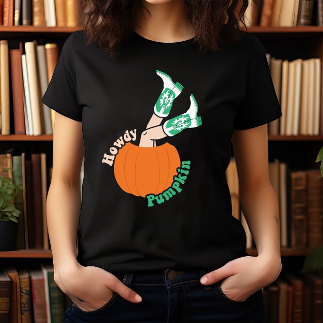 HALLOWEEN WILWEST COWBOY BOOTS HOWDY PUMPKIN T-Shirt (Creator Uploaded)