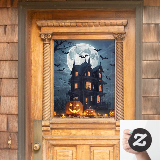 Halloween Window Cling (Home Door)