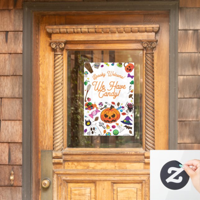 Halloween Window Cling (Home Door)