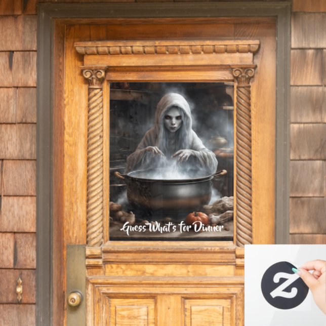 Halloween  window cling (Home Door)