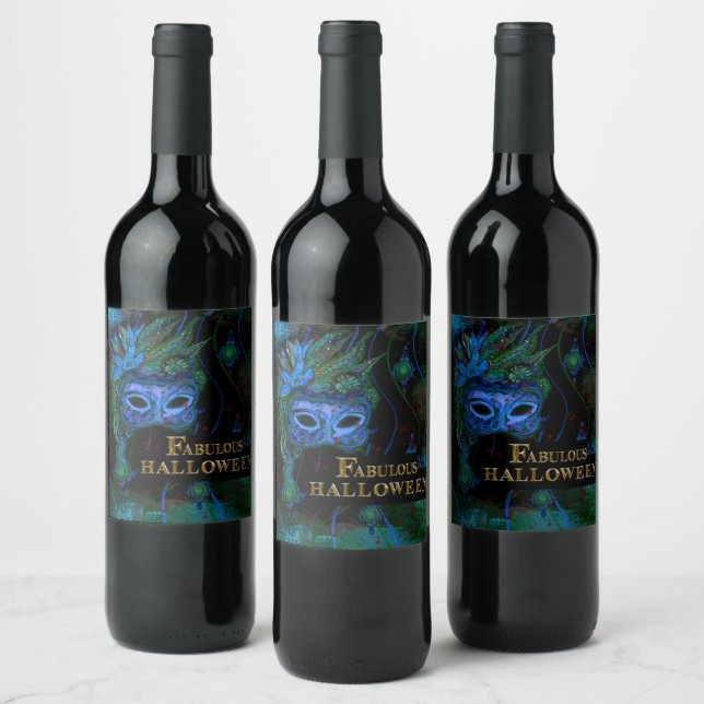 HALLOWEEN  WINE LABEL (Bottles)