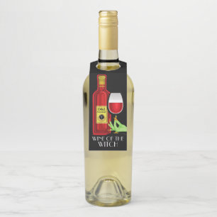 Halloween Wine - See Back - Bottle Tag
