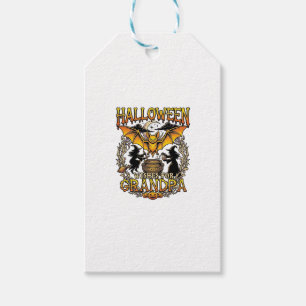 Halloween Wishes Grandpa Bat Witches Cauldron_1 Gift Tags