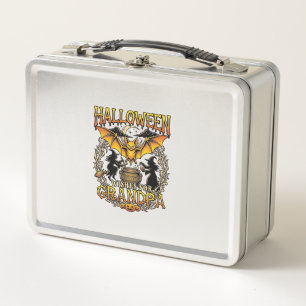 Halloween Wishes Grandpa Bat Witches Cauldron_1 Metal Lunch Box