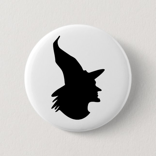 halloween witch                  2 inch round button (Front)