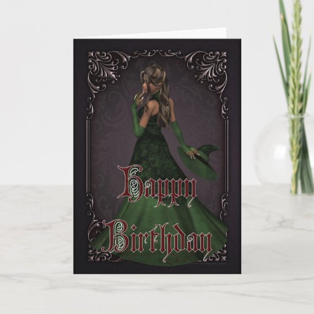 Halloween Witch 2 Octobre Bonne carte d'anniversai (Devant)