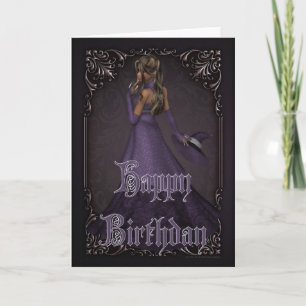 Halloween Witch 3 October Happy Birthday Card