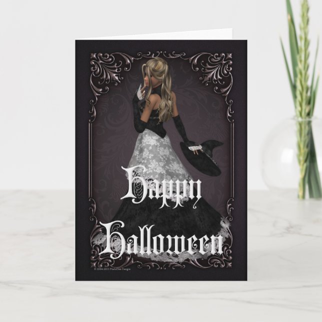 Halloween Witch 4 Happy Halloween Card (Front)