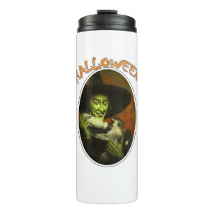 Halloween Witch And Flying Monkey Thermal Tumbler
