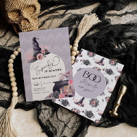 Halloween Witch Anniversaire Fête Invitation