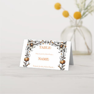 Halloween Witch Baby Shower  - Twins Are Brewing Place Card