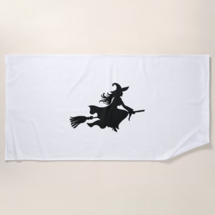 halloween witch                                 beach towel