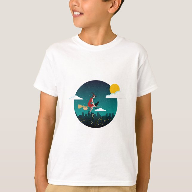 halloween witch Befana T-Shirt (Front)