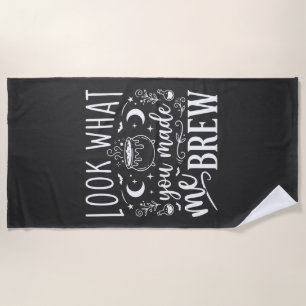 Halloween Witch Brew Funny Potion Design_1 Beach Towel