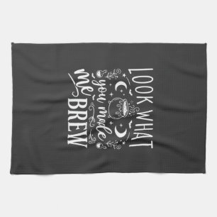 Halloween Witch Brew Funny Potion Design_1 Kitchen Towel