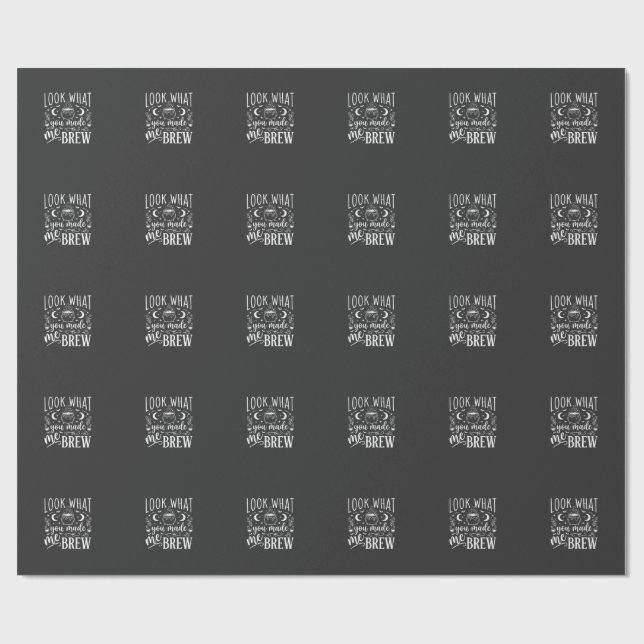 Halloween Witch Brew Funny Potion Design_1 Wrapping Paper (Flat)
