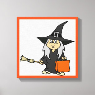 HALLOWEEN WITCH CANVAS PRINT