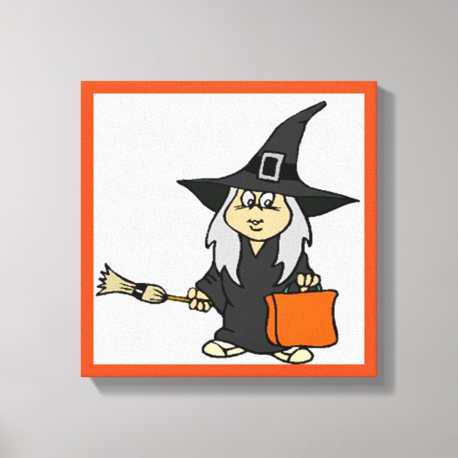 HALLOWEEN WITCH CANVAS PRINT (Front)