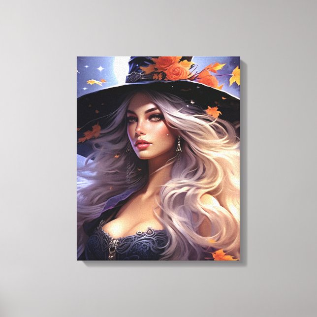 Halloween Witch Canvas Print (Front)