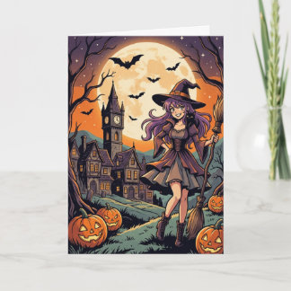 Halloween Witch Card