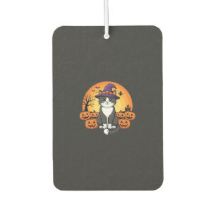 Halloween Witch Cat Pumpkin Moon Design_1 Air Freshener