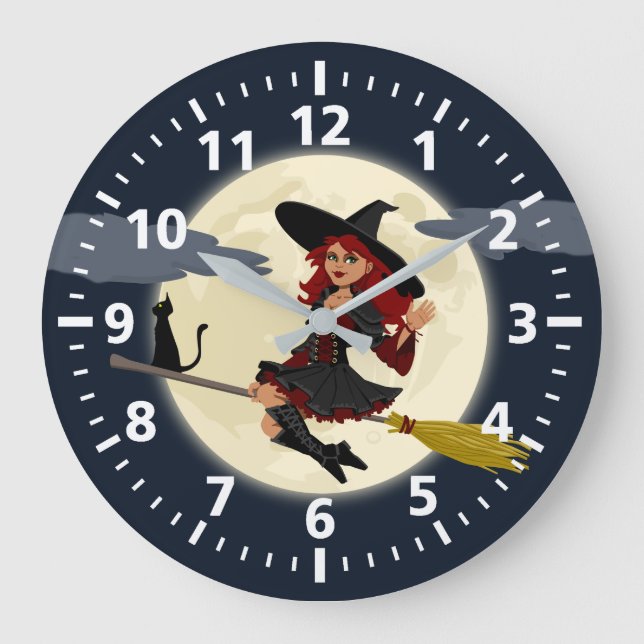 Halloween Witch Clock (Front)