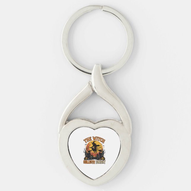 Halloween Witch Collection Humour Keychain (Front)