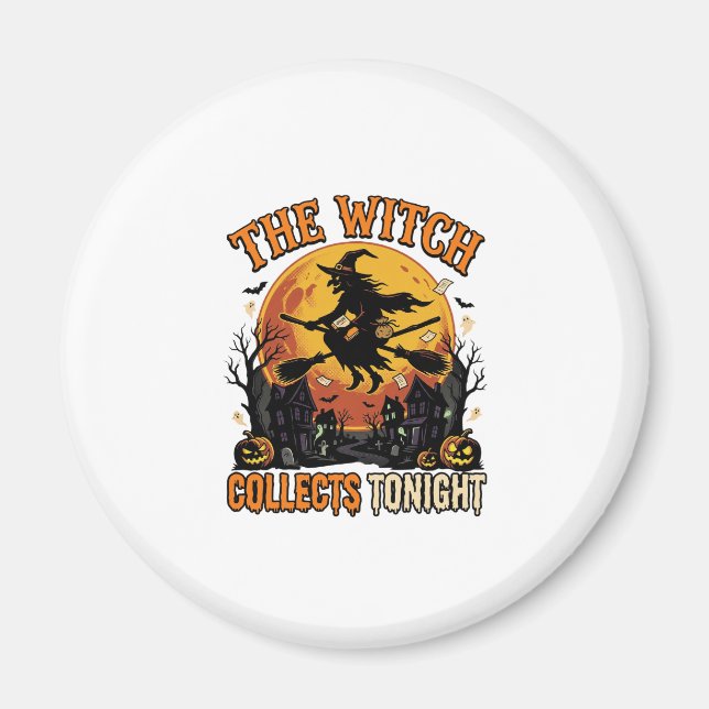 Halloween Witch Collection Humour Magnet (Front)