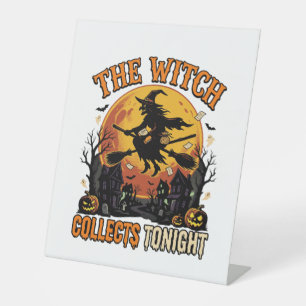 Halloween Witch Collection Humour Pedestal Sign