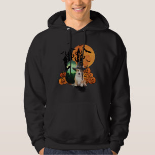 Halloween Witch Corgi Dog Hoodie