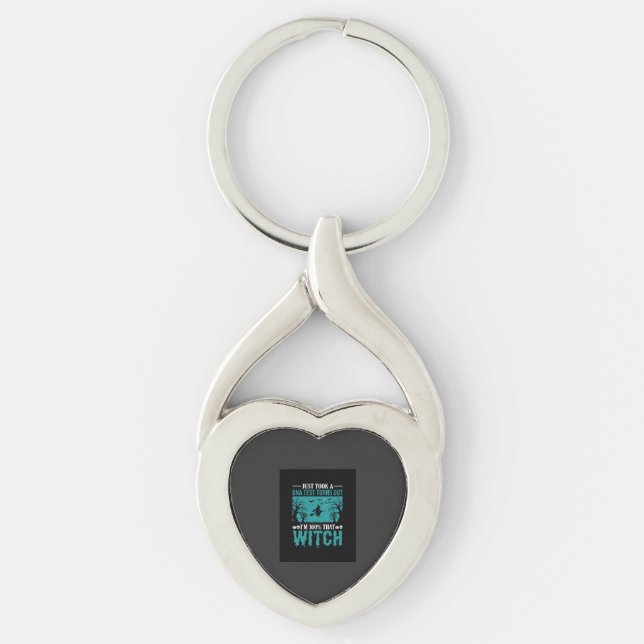 Halloween Witch DNA Test Design Keychain (Front)