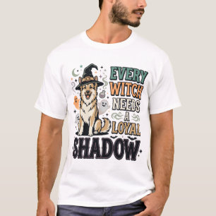 Halloween Witch Dog Spirits T-Shirt