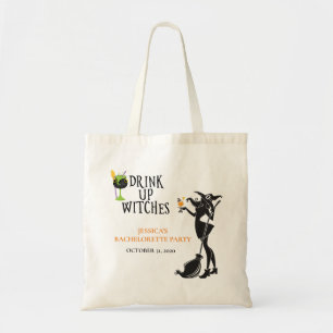 Halloween Witch Drink Up Bachelorette Tote Bag