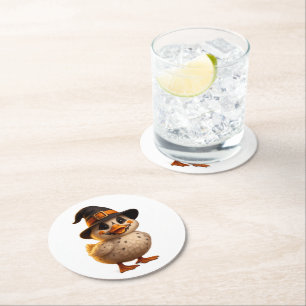 Halloween Witch Duck Coaster – Funny & Cute Drink