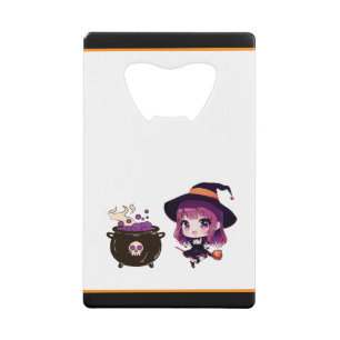 Halloween/witch/fall/October Credit Card Bottle Opener