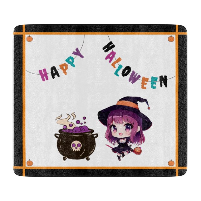 Halloween/witch/fall/October Cutting Board (Front)